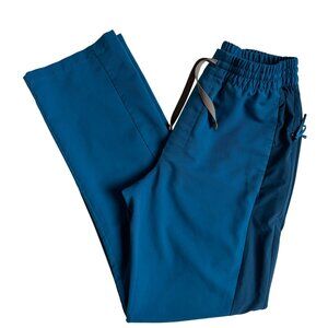 Figs Men's Straight Leg Scrub Pants with Side Panels (Teal Blue) - Small